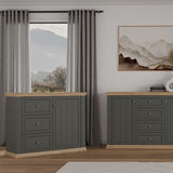 Pontypool 3 Drawer & 1 Door Sideboard