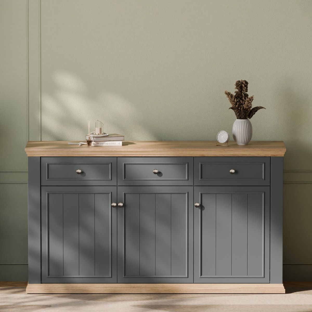 Pontypool 3 Drawer & 3 Door Sideboard