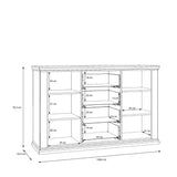 Pontypool 4 Drawer & 2 Door Sideboard