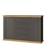 Pontypool 4 Drawer & 2 Door Sideboard