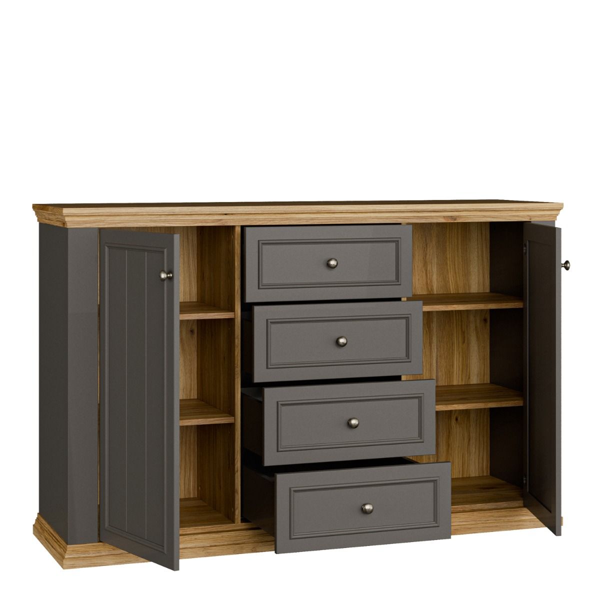 Pontypool 4 Drawer & 2 Door Sideboard