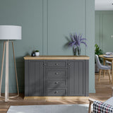 Pontypool 4 Drawer & 2 Door Sideboard