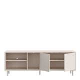 Playly TV Unit with Open Shelving and 2-Door Storage in Sand