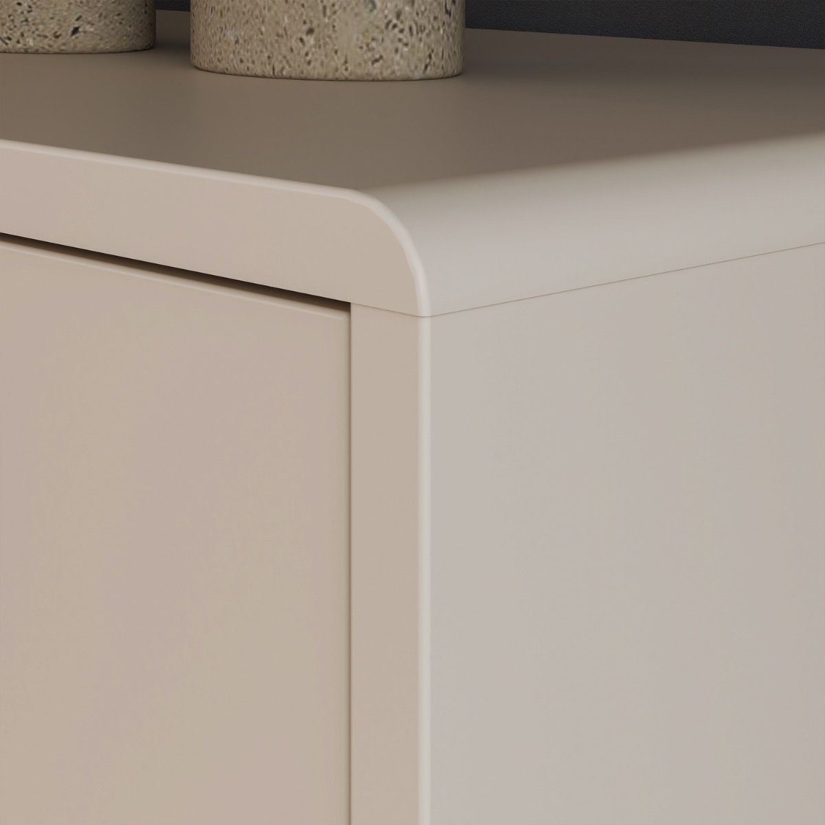 Playly TV Unit with Open Shelving and 2-Door Storage in Sand