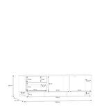 Sali 2 Door 2 Drawer TV Unit