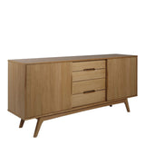 Marte 2 Door 4 Drawers Sideboard in Brown