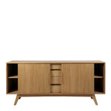 Marte 2 Door 4 Drawers Sideboard in Brown