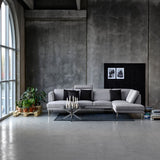 Heaven Round Coffee Table with Glass Top and Chrome Legs