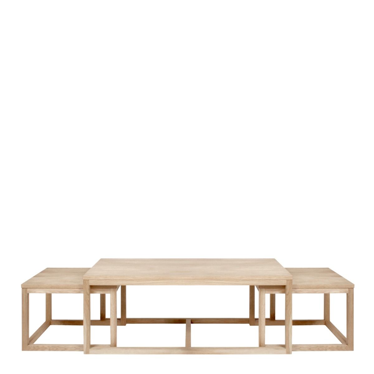 Cornus Coffee Table in Brown Set of 3
