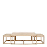 Cornus Coffee Table in Brown Set of 3