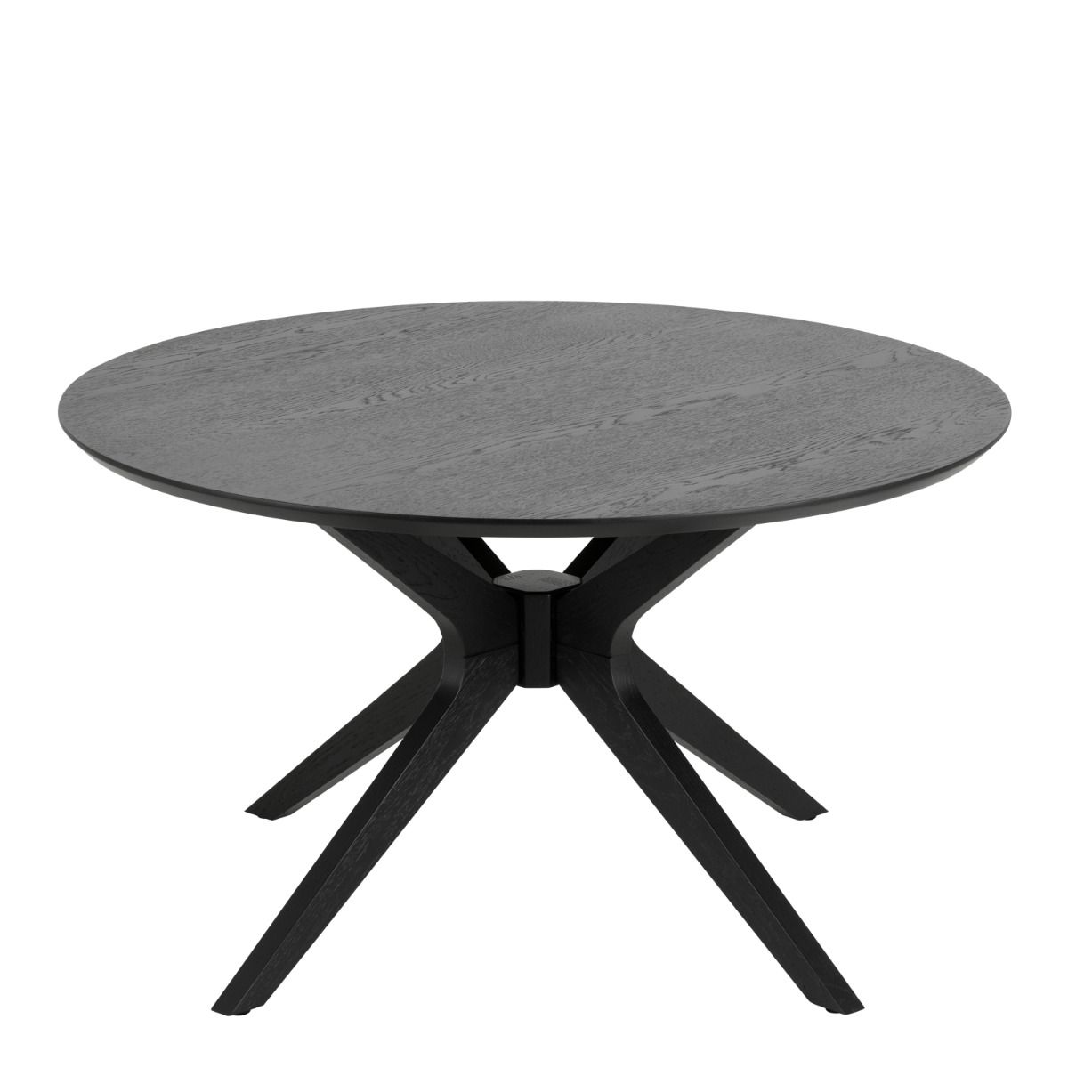 I_Duncan Round Coffee Table in Black 80x45cm