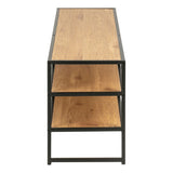 Seaford Black Metal Open TV Unit