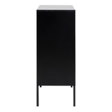 Seaford 3 Door 2 Drawer Sideboard in Black & Brown