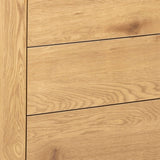 Seaford 1 Door 3 Drawer Small Sideboard in Black & Brown