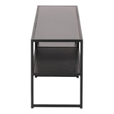 Seaford Black Metal Open TV Unit