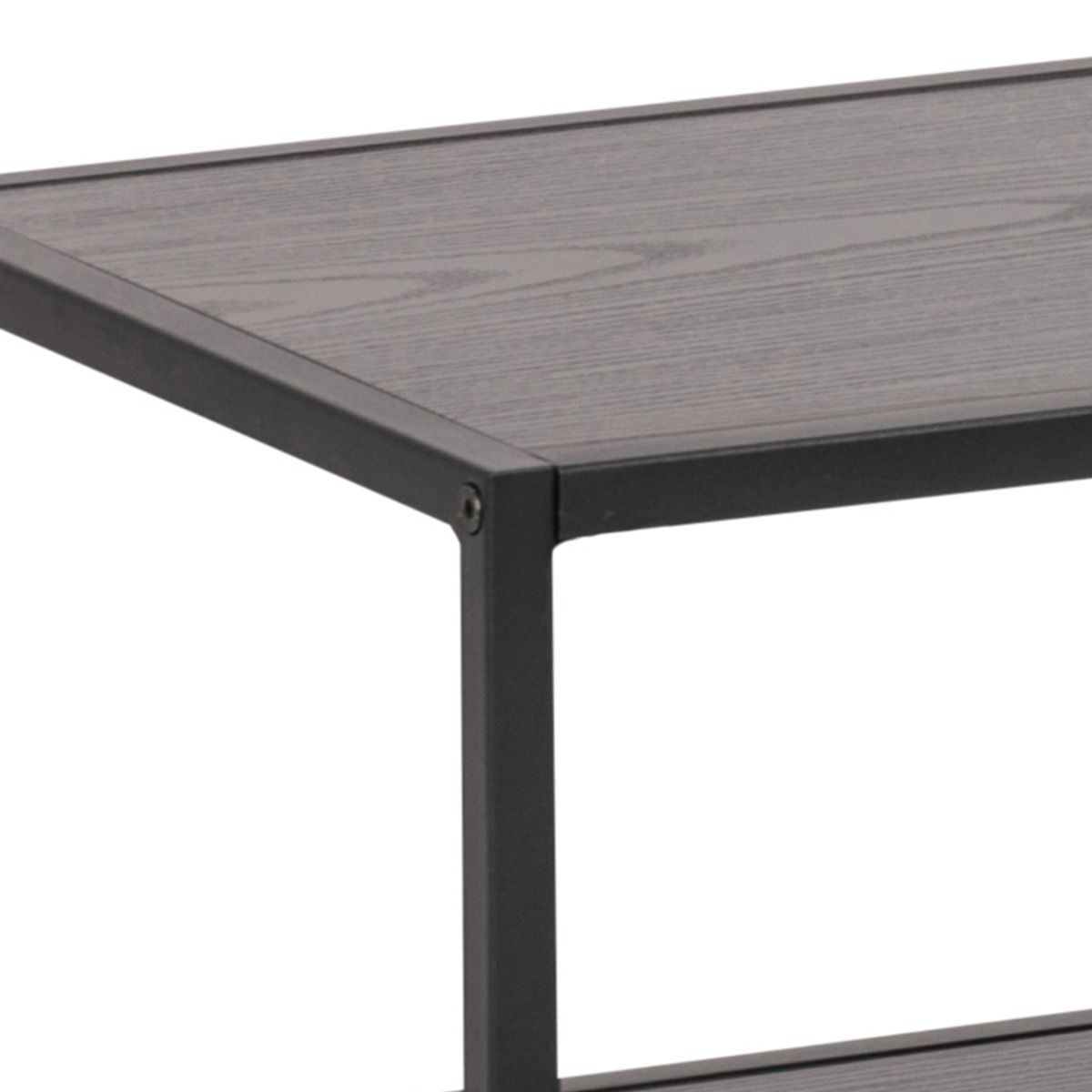 Seaford Black Metal Open TV Unit