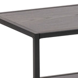 Seaford Black Metal Open TV Unit