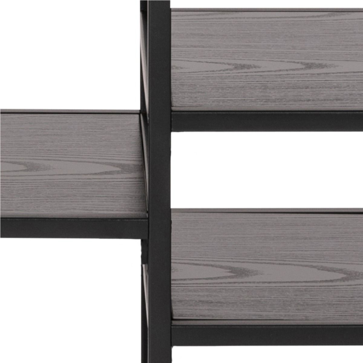 Seaford Black Metal Open TV Unit