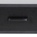 Seaford Bedside Table with 1 Drawer in Black & Brown