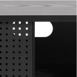 Angus TV Unit with 1 Sliding Door in Black