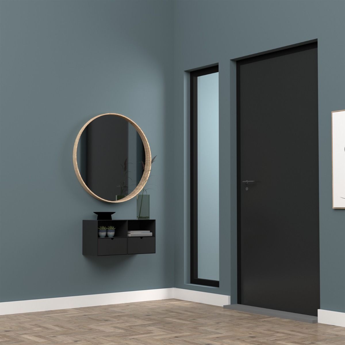 Joliet 1 Drawer Wall Mounted Bedside Table