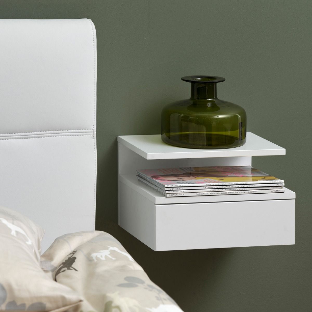 Ashlan Bedside Table with 1 Drawer