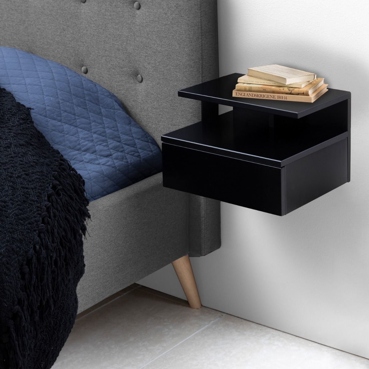 Ashlan Bedside Table with 1 Drawer
