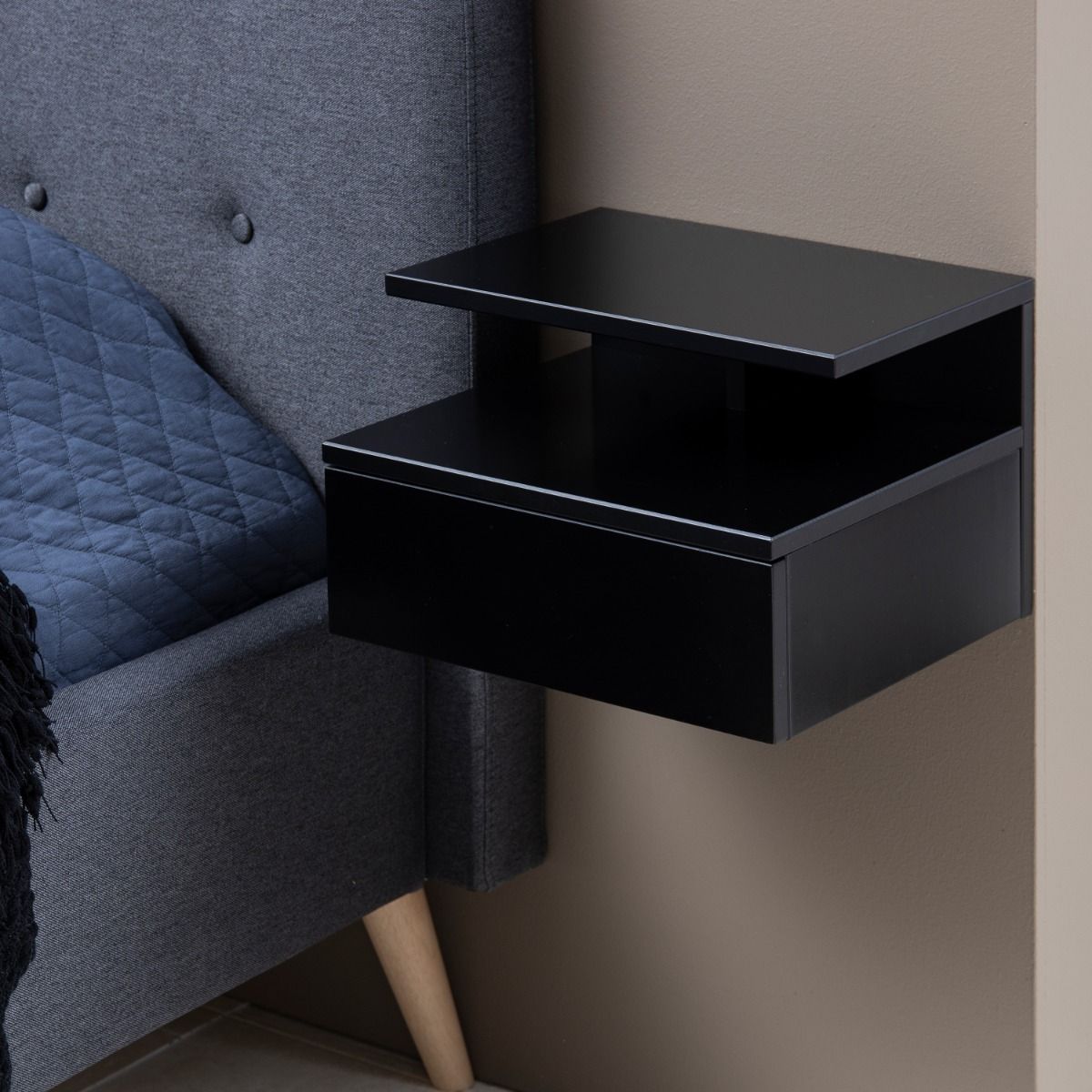 Ashlan Bedside Table with 1 Drawer