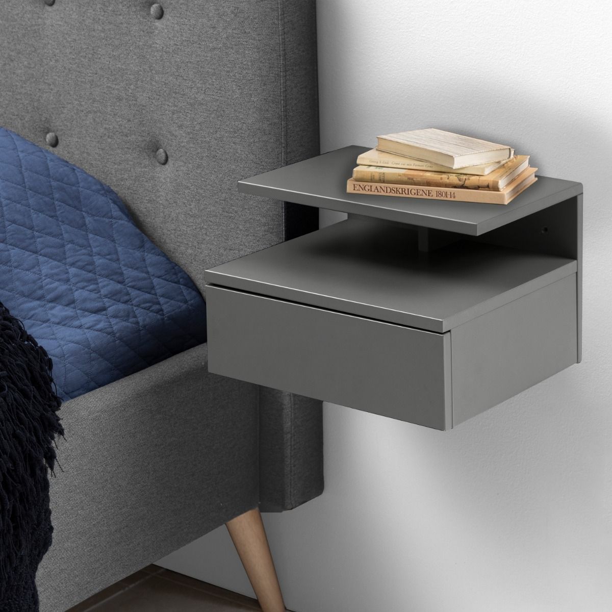 Ashlan Bedside Table with 1 Drawer