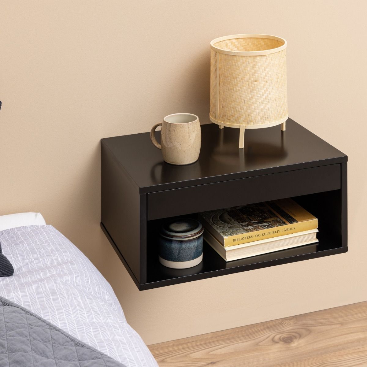 Cholet Square Bedside Table with 1 Drawer