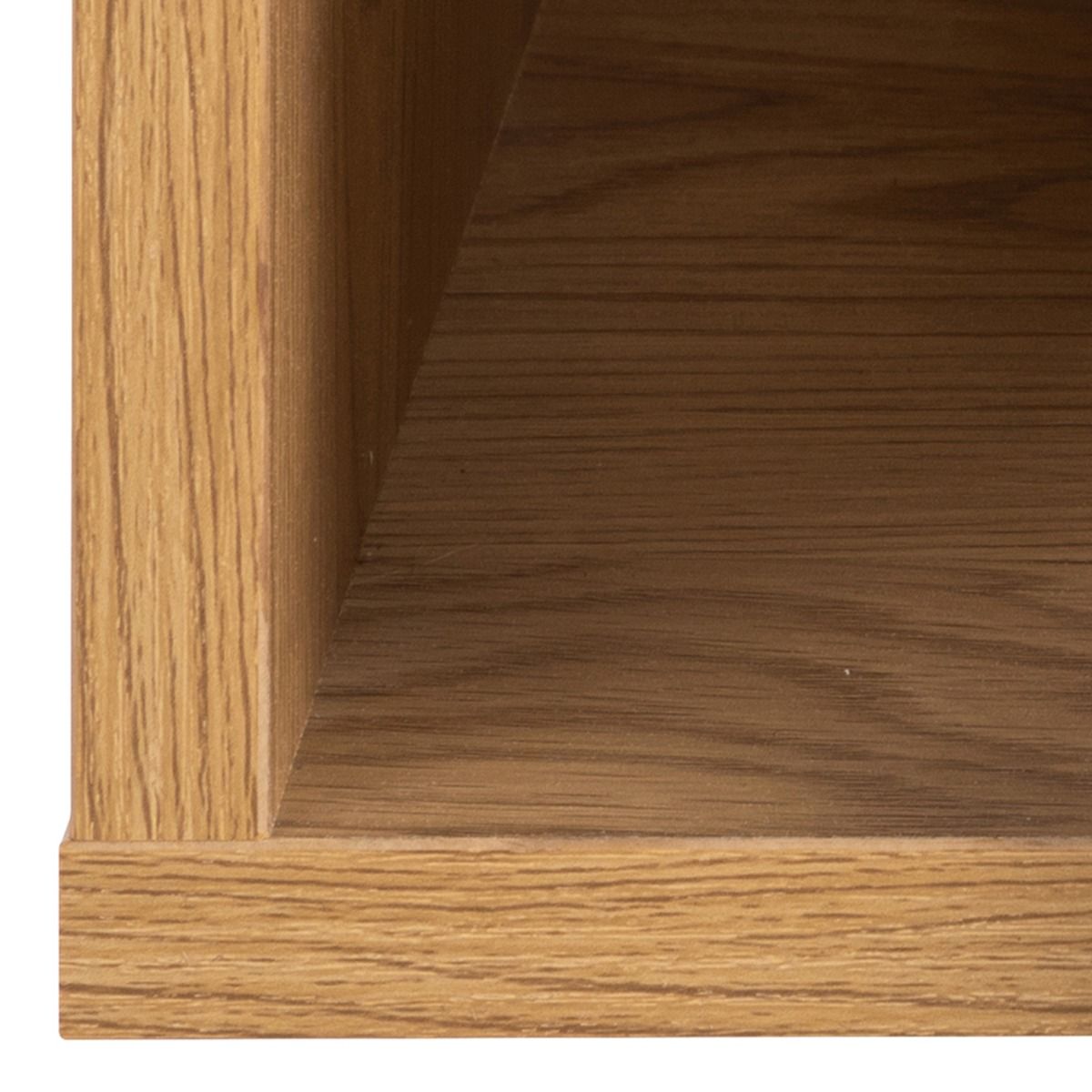 Ashlan Square Bedside Table with 1 Drawers in Brown