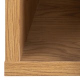 Ashlan Square Bedside Table with 1 Drawers in Brown