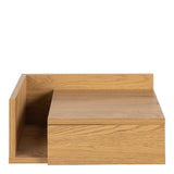 Ashlan Square Bedside Table with 1 Drawers in Brown