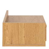 Ashlan Square Bedside Table with 1 Drawers in Brown