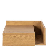 Ashlan Square Bedside Table with 1 Drawers in Brown