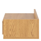 Ashlan Square Bedside Table with 1 Drawers in Brown