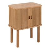 Langley Square Bedside Table in Brown