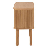 Langley Square Bedside Table in Brown