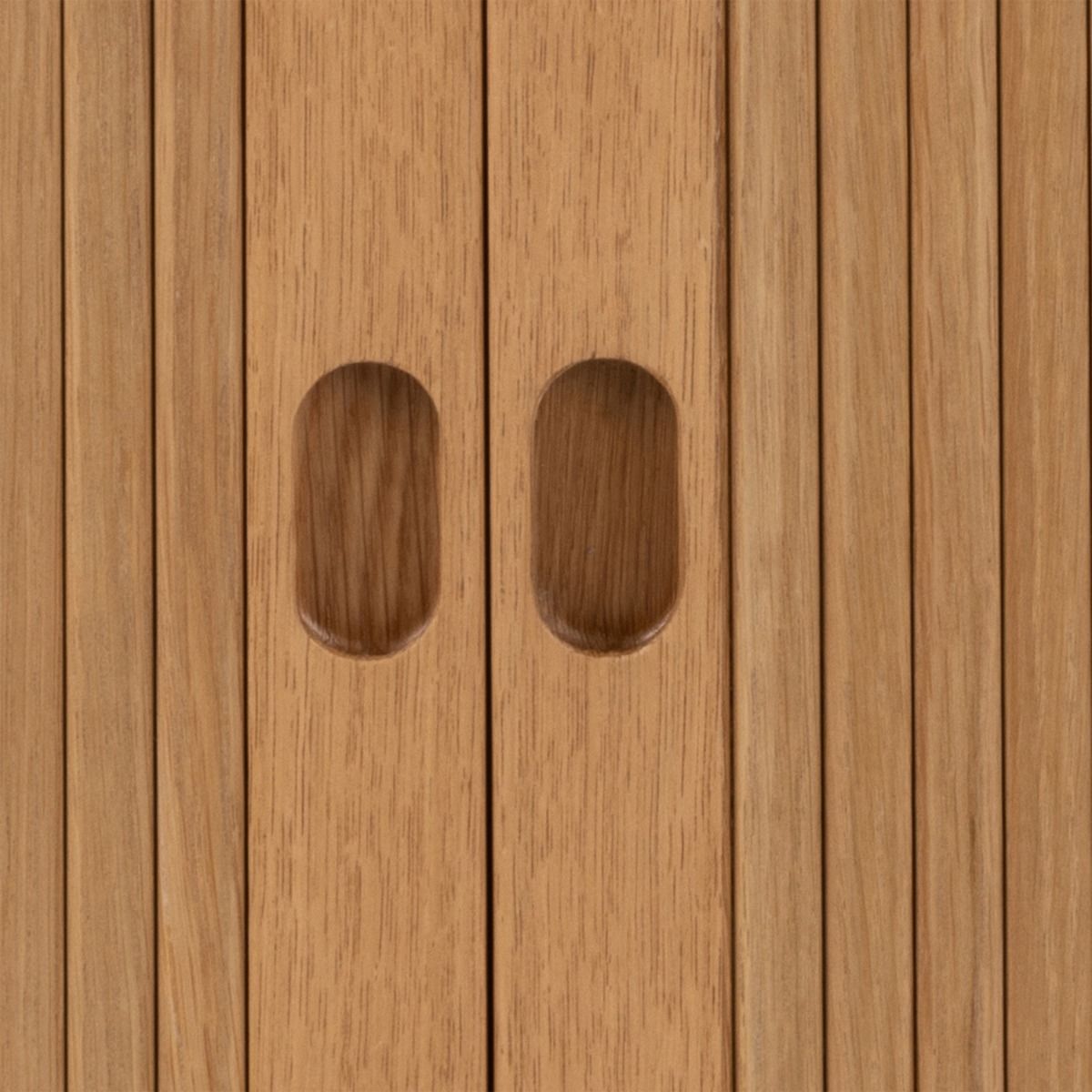 Langley Square Bedside Table in Brown