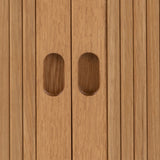 Langley Square Bedside Table in Brown