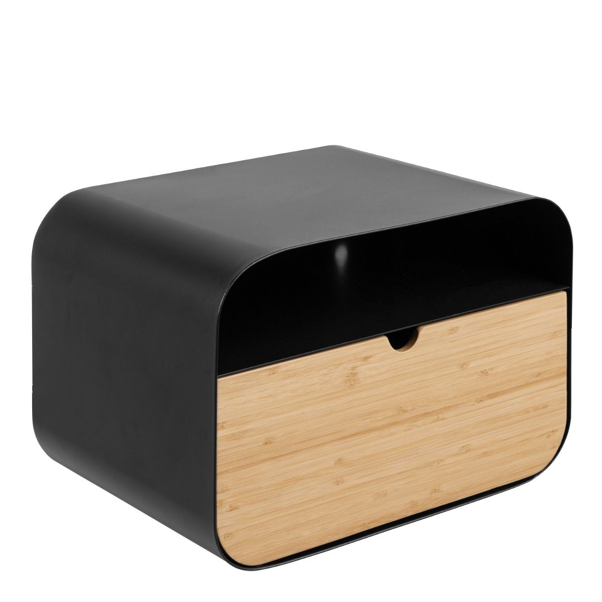 Joliet 1 Drawer Wall Mounted Bedside Table Oval