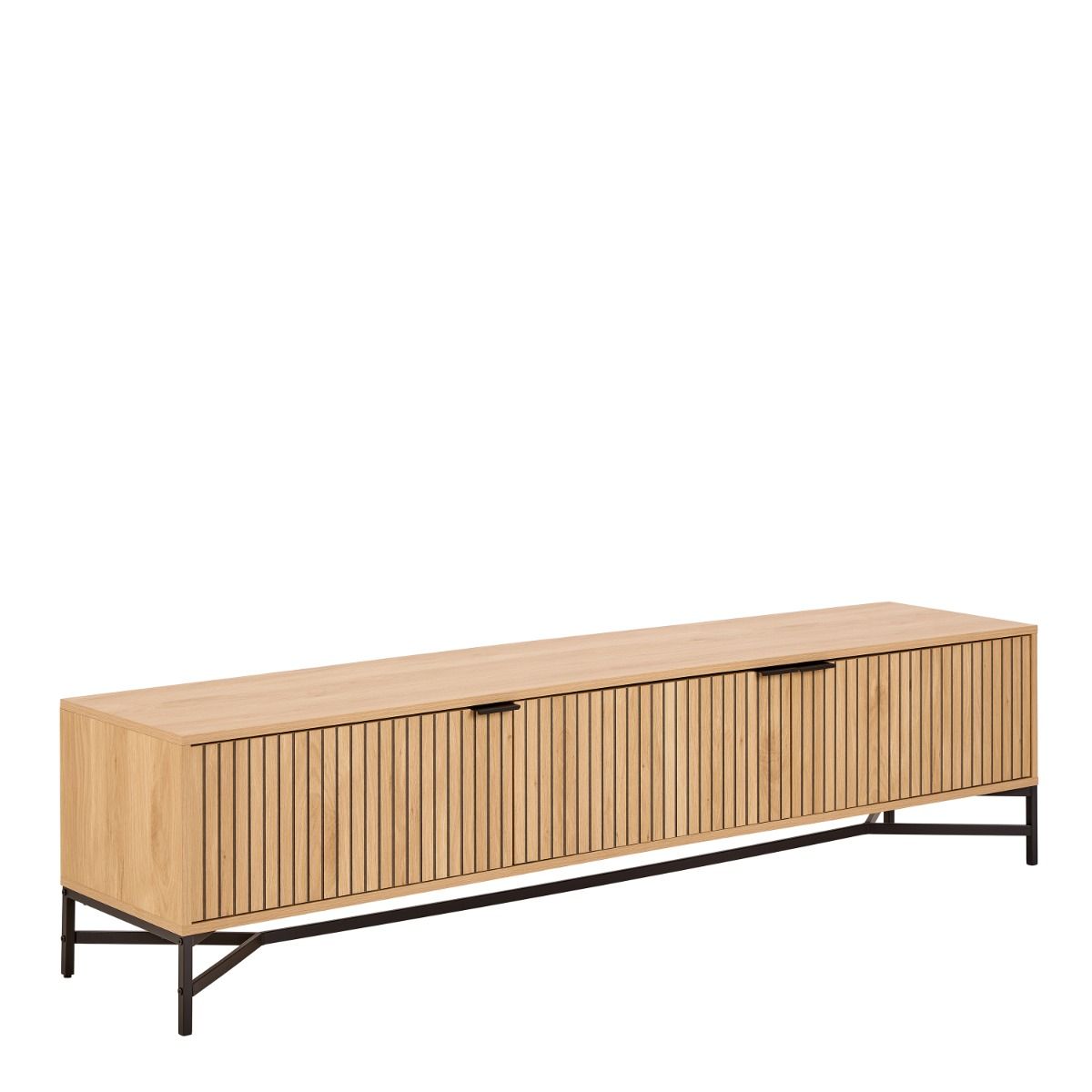 Jaipur TV Unit With 3 Doors 176cm Wide in Brown