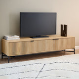 Jaipur TV Unit With 3 Doors 176cm Wide in Brown
