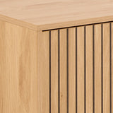Jaipur TV Unit With 3 Doors 176cm Wide in Brown