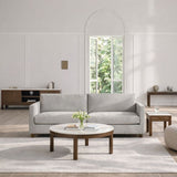 Southampton Round Coffee Table in Cream Ceramic 90x45cm