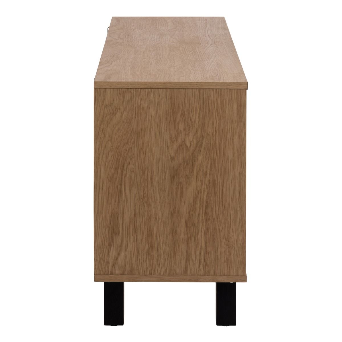 Brighton 3 Door Sideboard in Brown with Herringbone Effect