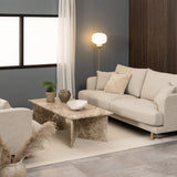 Vega Rectangular Coffee Table with Marble Top 140cm