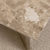 Vega Rectangular Coffee Table with Marble Top 140cm