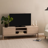 Linley 2 Door TV Unit in Light Brown