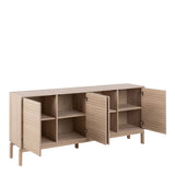 Linley 4 Door Sideboard in Light Brown